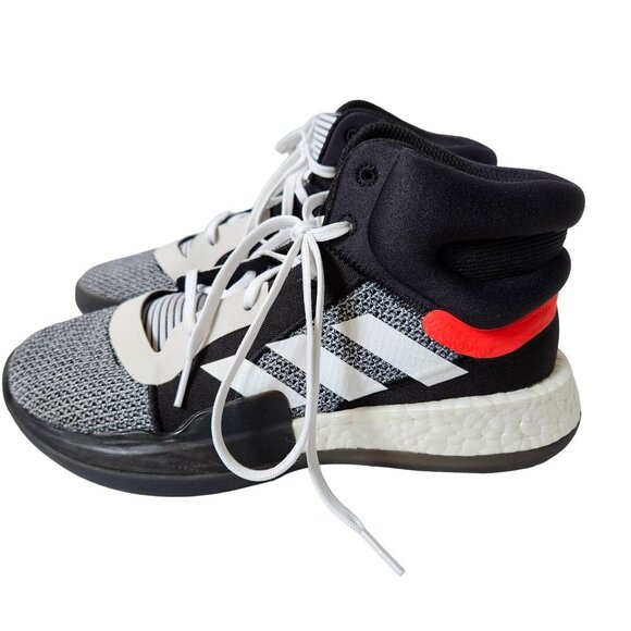 Adidas Marquee Boost Mid Core Black Basketball Sneakers BB9318 Mens 6 - Picture 1 of 13